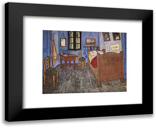 The Bedroom at Arles, c.1887 24x20 Black Modern Wood Framed Art Print Poster by Van Gogh, Vincent