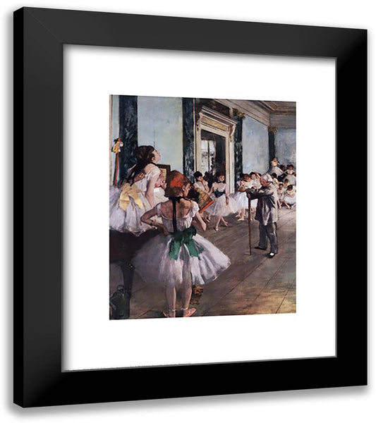 The Dance Class 20x24 Black Modern Wood Framed Art Print Poster by Degas, Edgar