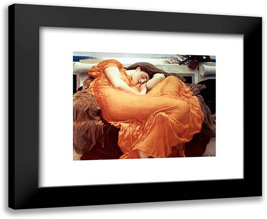 Flaming June, c.1895 24x20 Black Modern Wood Framed Art Print Poster by Leighton, Frederic