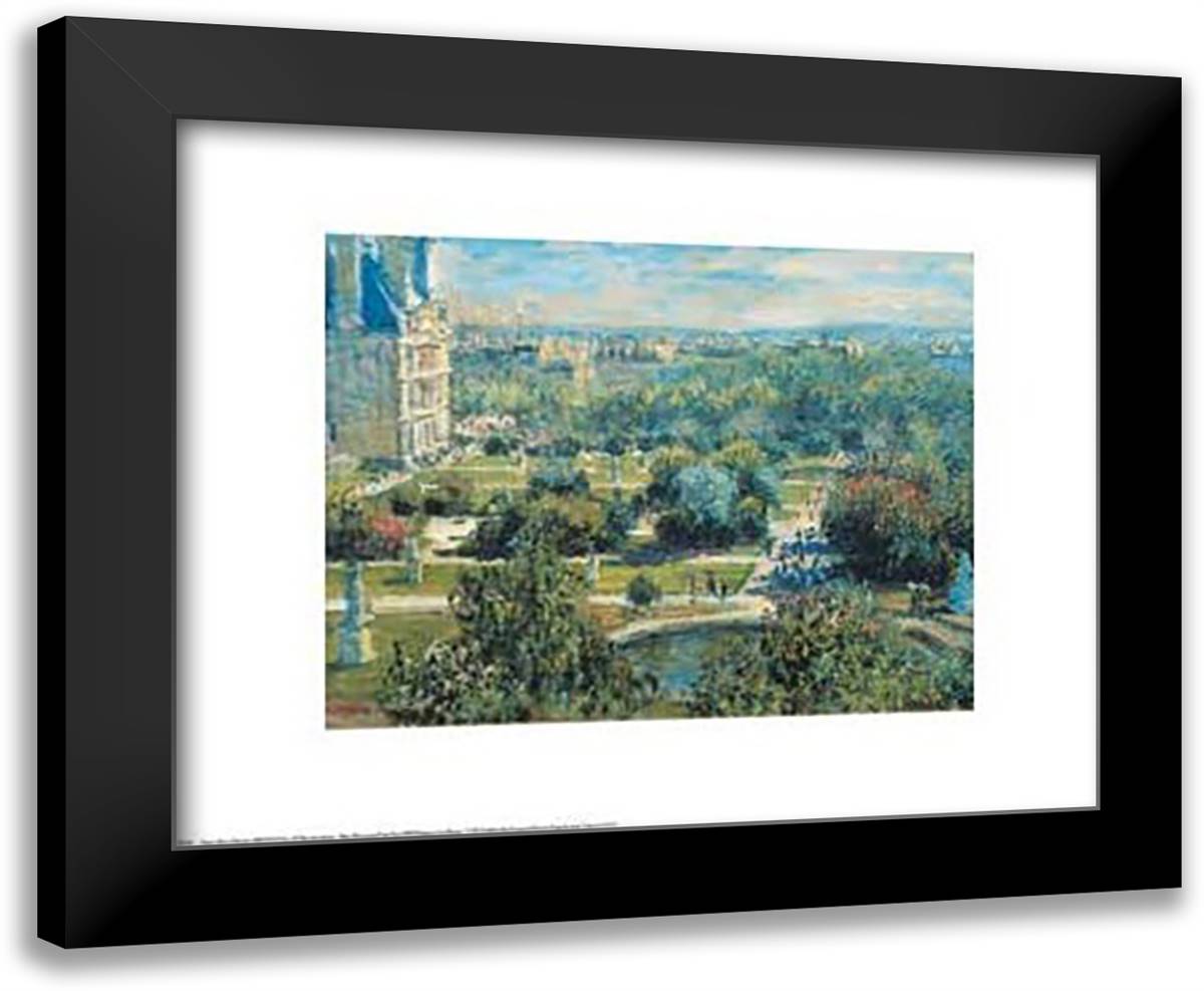 View of Tuileries Gardens 18x15 Black Modern Wood Framed Art Print Poster by Monet, Claude