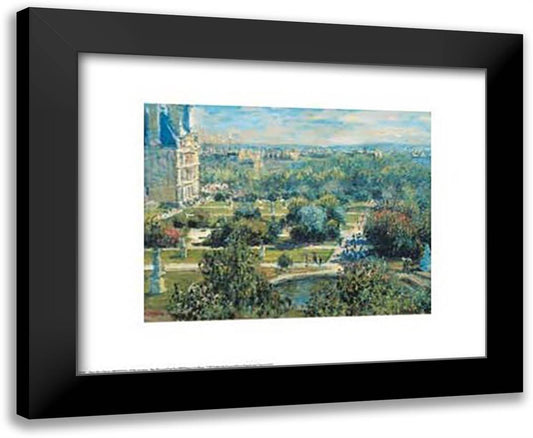 View of Tuileries Gardens 18x15 Black Modern Wood Framed Art Print Poster by Monet, Claude