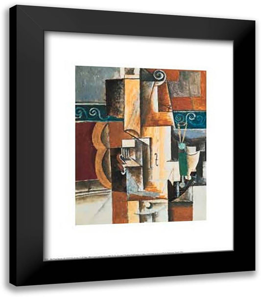 Violin and Guitar 15x18 Black Modern Wood Framed Art Print Poster by Picasso, Pablo