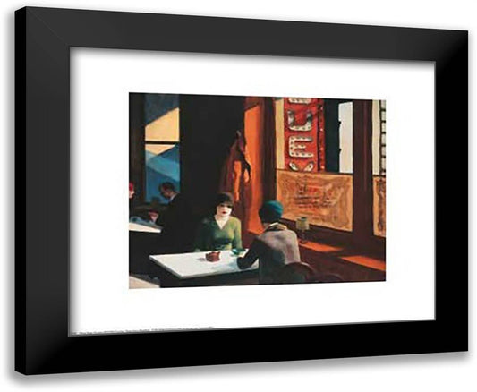 Chop Suey 18x15 Black Modern Wood Framed Art Print Poster by Hopper, Edward