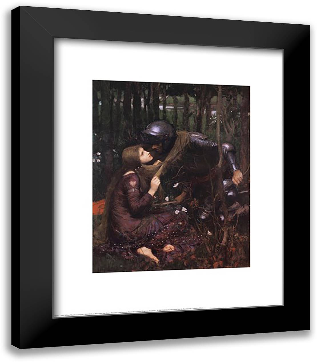 La Belle Dame Sans Merci, c.1893 20x24 Black Modern Wood Framed Art Print Poster by Waterhouse, John William