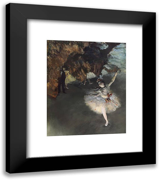 The Star 20x24 Black Modern Wood Framed Art Print Poster by Degas, Edgar