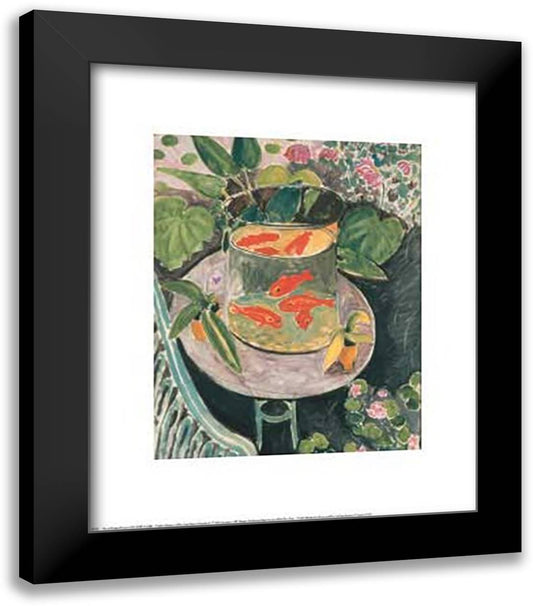 Goldfish, 1912 20x24 Black Modern Wood Framed Art Print Poster by Matisse, Henri