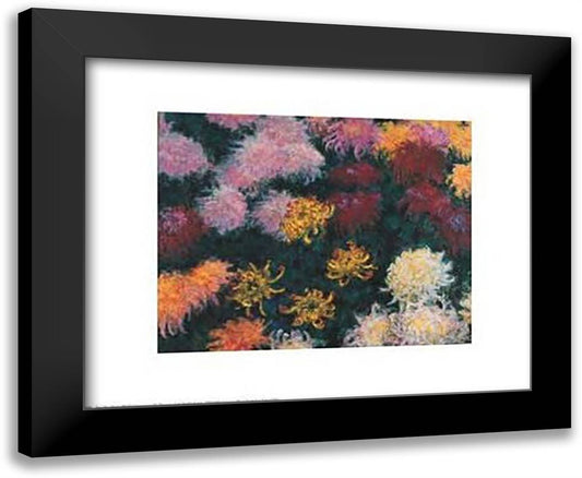 Chrysanthemum, 1897 18x15 Black Modern Wood Framed Art Print Poster by Monet, Claude