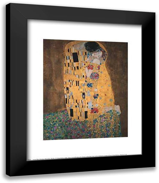 The Kiss, c.1908 15x18 Black Modern Wood Framed Art Print Poster by Klimt, Gustav