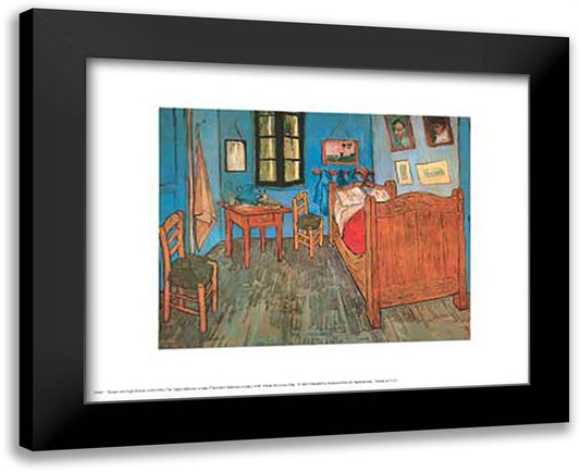 The Bedroom at Arles, c.1887 18x15 Black Modern Wood Framed Art Print Poster by Van Gogh, Vincent