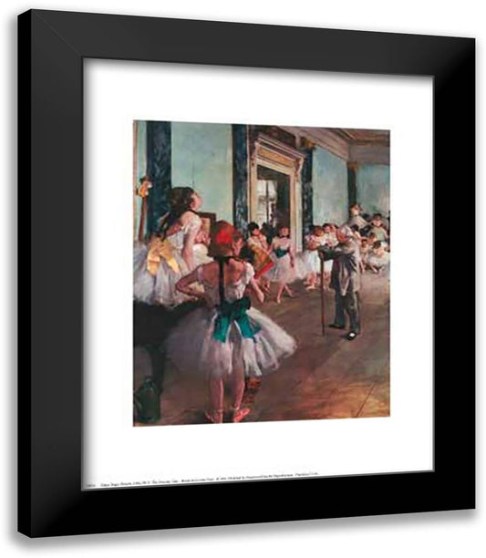 Edgar Degas - The Dance Class 15x18 Black Modern Wood Framed Art Print Poster by Degas, Edgar