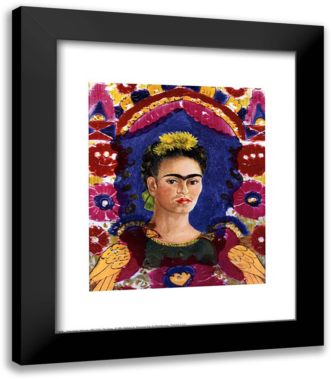 The Frame 15x18 Black Modern Wood Framed Art Print Poster by Kahlo, Frida