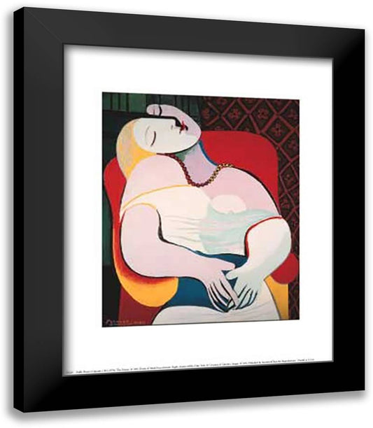 The Dream 12x14 Black Modern Wood Framed Art Print Poster by Picasso, Pablo