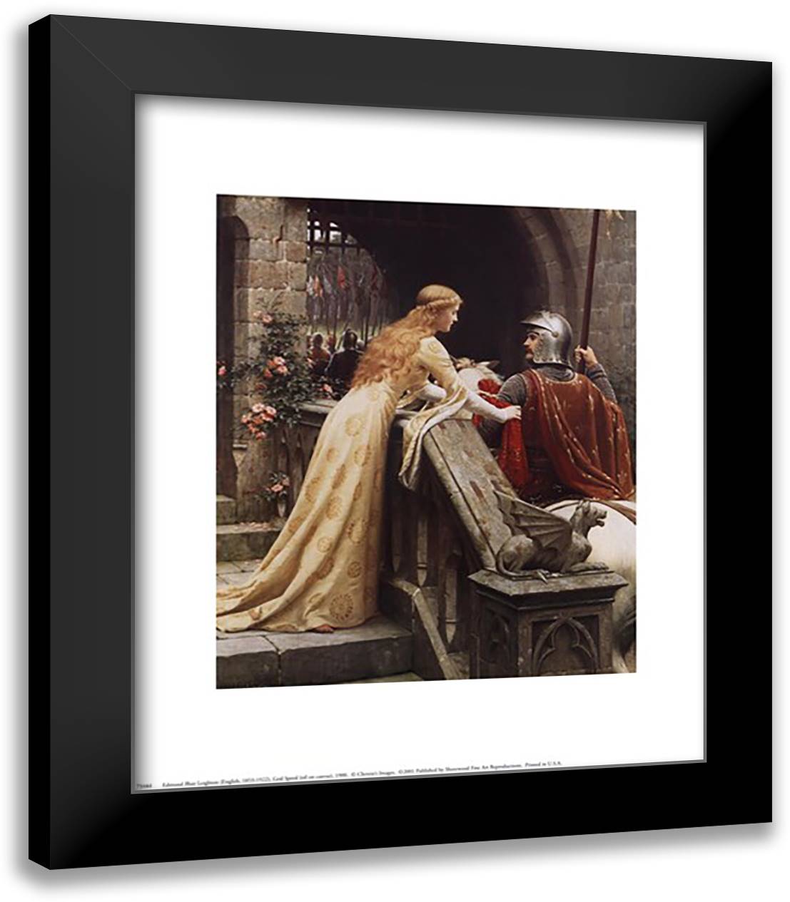 God Speed 15x18 Black Modern Wood Framed Art Print Poster by Leighton, Edmund Blair