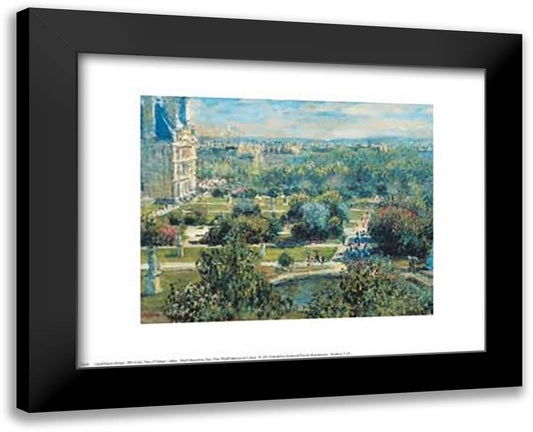 View of Tuileries Gardens 14x12 Black Modern Wood Framed Art Print Poster by Monet, Claude