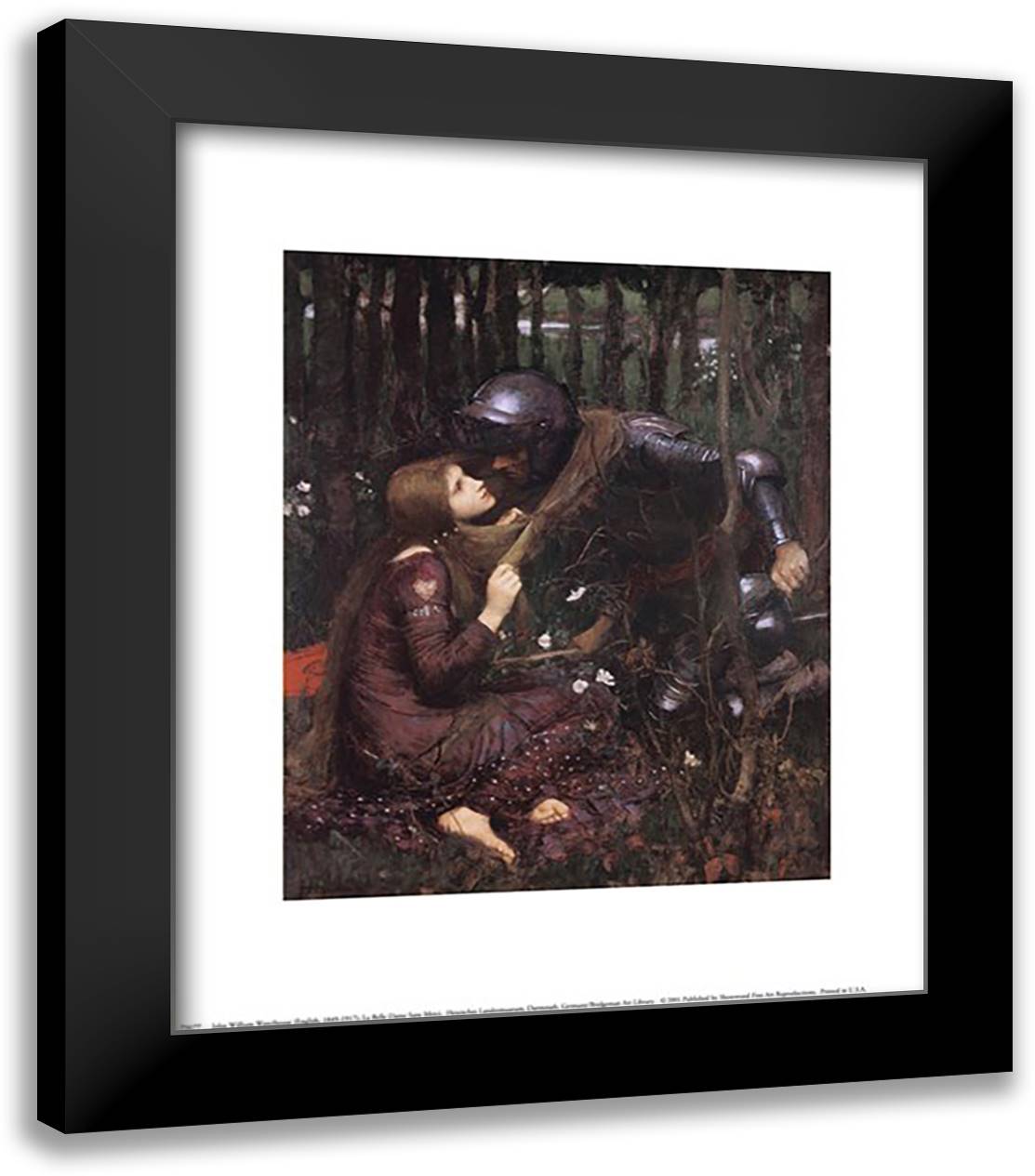 La Belle Dame Sans Merci, c.1893 15x18 Black Modern Wood Framed Art Print Poster by Waterhouse, John William