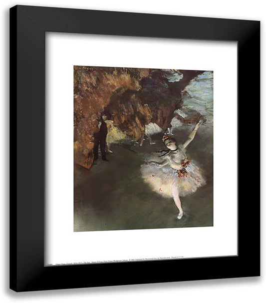 The Star 15x18 Black Modern Wood Framed Art Print Poster by Degas, Edgar