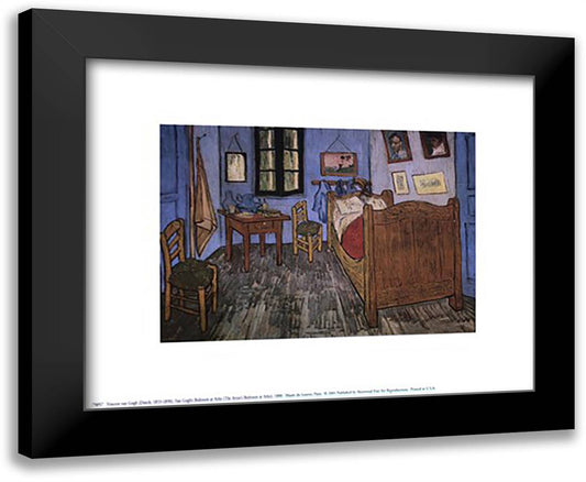 The Bedroom at Arles, c.1887 14x12 Black Modern Wood Framed Art Print Poster by Van Gogh, Vincent