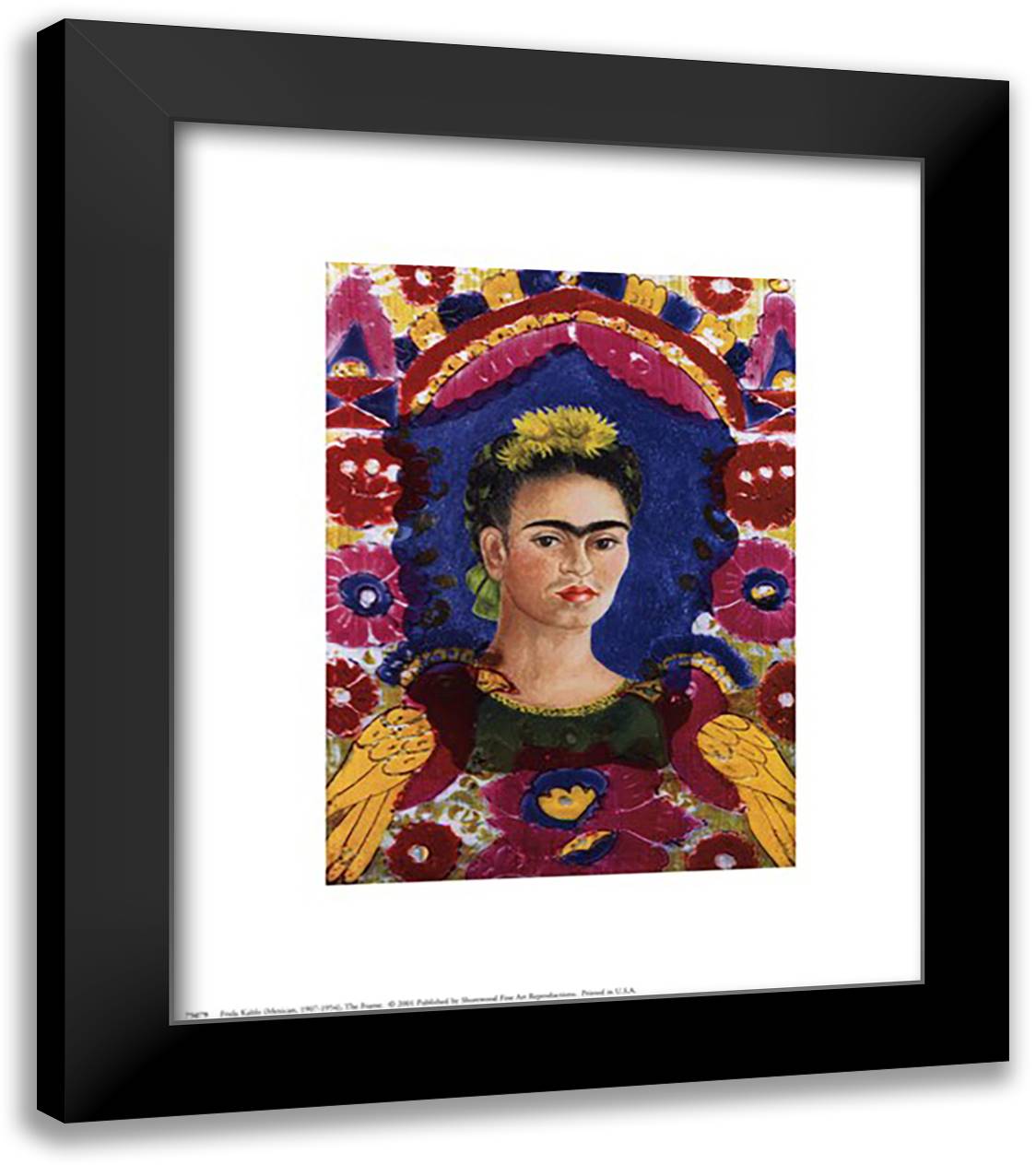 The Frame 12x14 Black Modern Wood Framed Art Print Poster by Kahlo, Frida