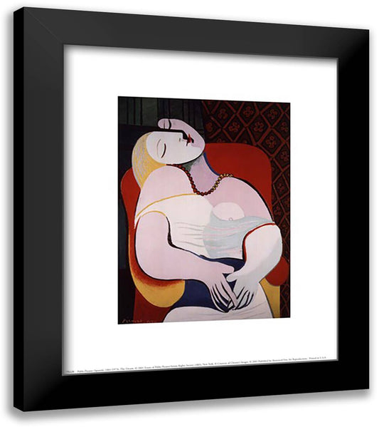 The Dream 12x14 Black Modern Wood Framed Art Print Poster by Picasso, Pablo