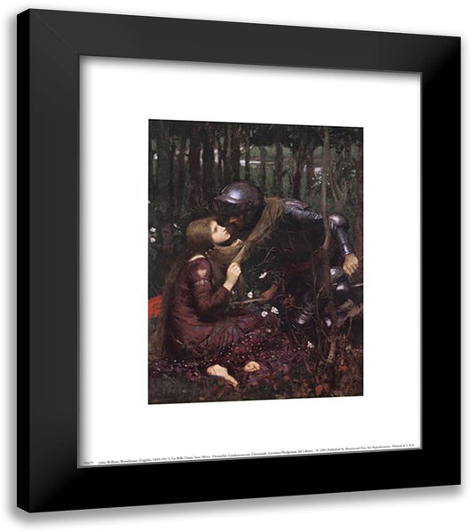 La Belle Dame Sans Merci, c.1893 12x14 Black Modern Wood Framed Art Print Poster by Waterhouse, John William