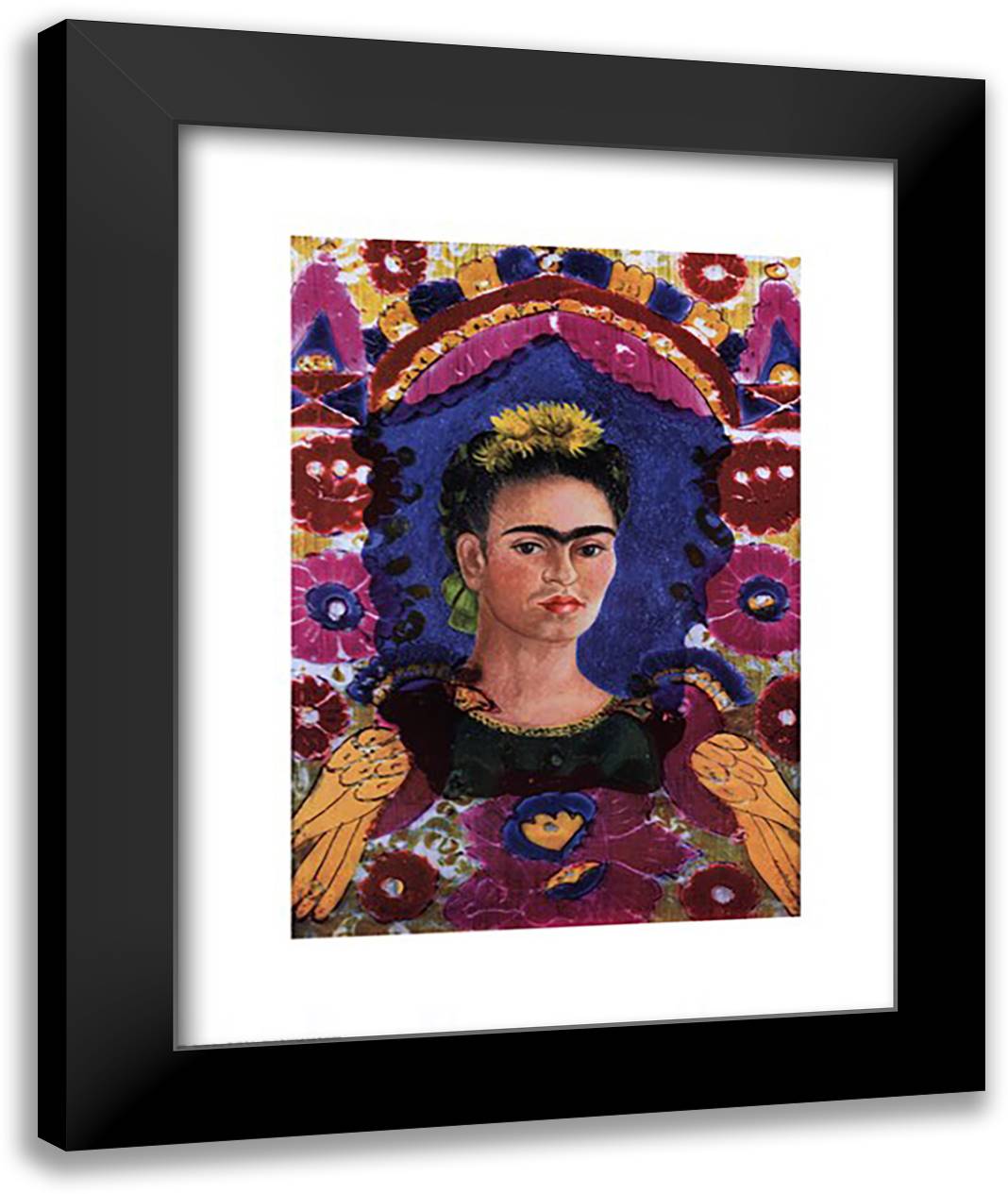 The Frame 28x36 Black Modern Wood Framed Art Print Poster by Kahlo, Frida