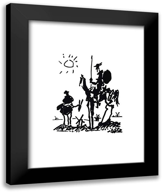 Don Quixote 28x36 Black Modern Wood Framed Art Print Poster by Picasso, Pablo