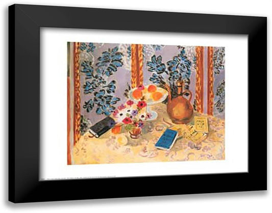 Still Life, Histoire Juives 28x23 Black Modern Wood Framed Art Print Poster by Matisse, Henri
