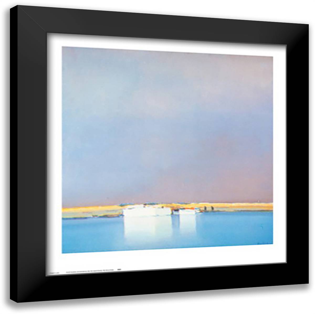 After the Storm 28x28 Black Modern Wood Framed Art Print Poster by Doutreleau, Pierre