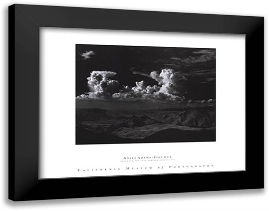 Thunderheads 36x28 Black Modern Wood Framed Art Print Poster by Adams, Ansel