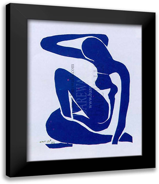 Blue Nude 22x32 Black Modern Wood Framed Art Print Poster by Matisse, Henri