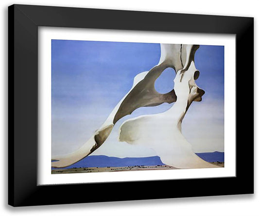 Pelvis with the Distance 31x26 Black Modern Wood Framed Art Print Poster by O'Keeffe, Georgia