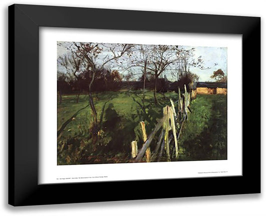 Home Fields 33x27 Black Modern Wood Framed Art Print Poster by Sargent, John Singer