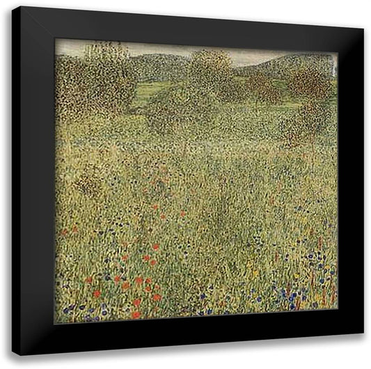 Orchard 23x24 Black Modern Wood Framed Art Print Poster by Klimt, Gustav