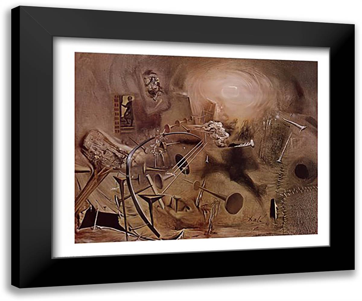 Maelstrom, c.1960 32x26 Black Modern Wood Framed Art Print Poster by Dali, Salvador