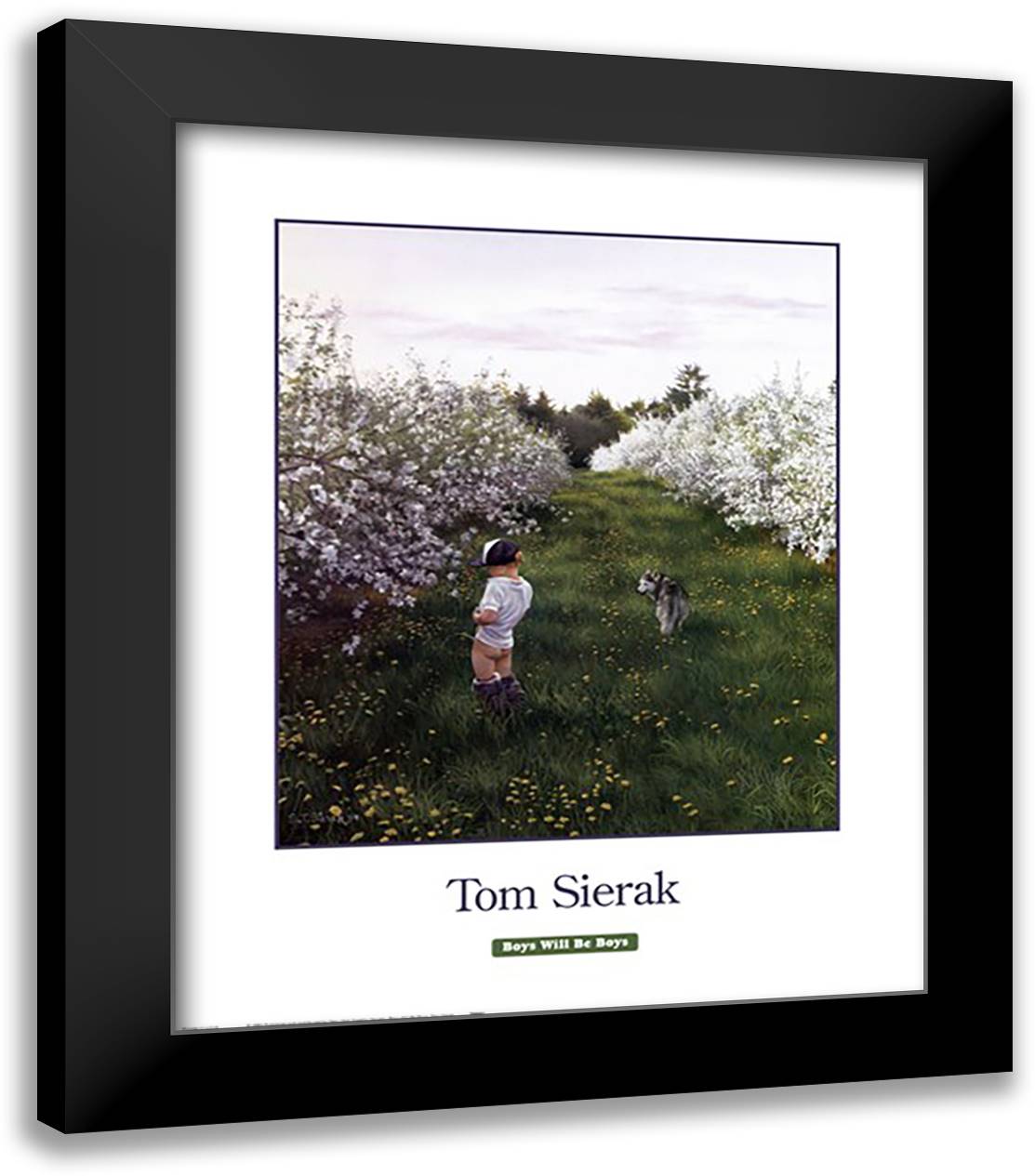 Boys Will Be Boys 20x24 Black Modern Wood Framed Art Print Poster by Sierak, Thomas S.