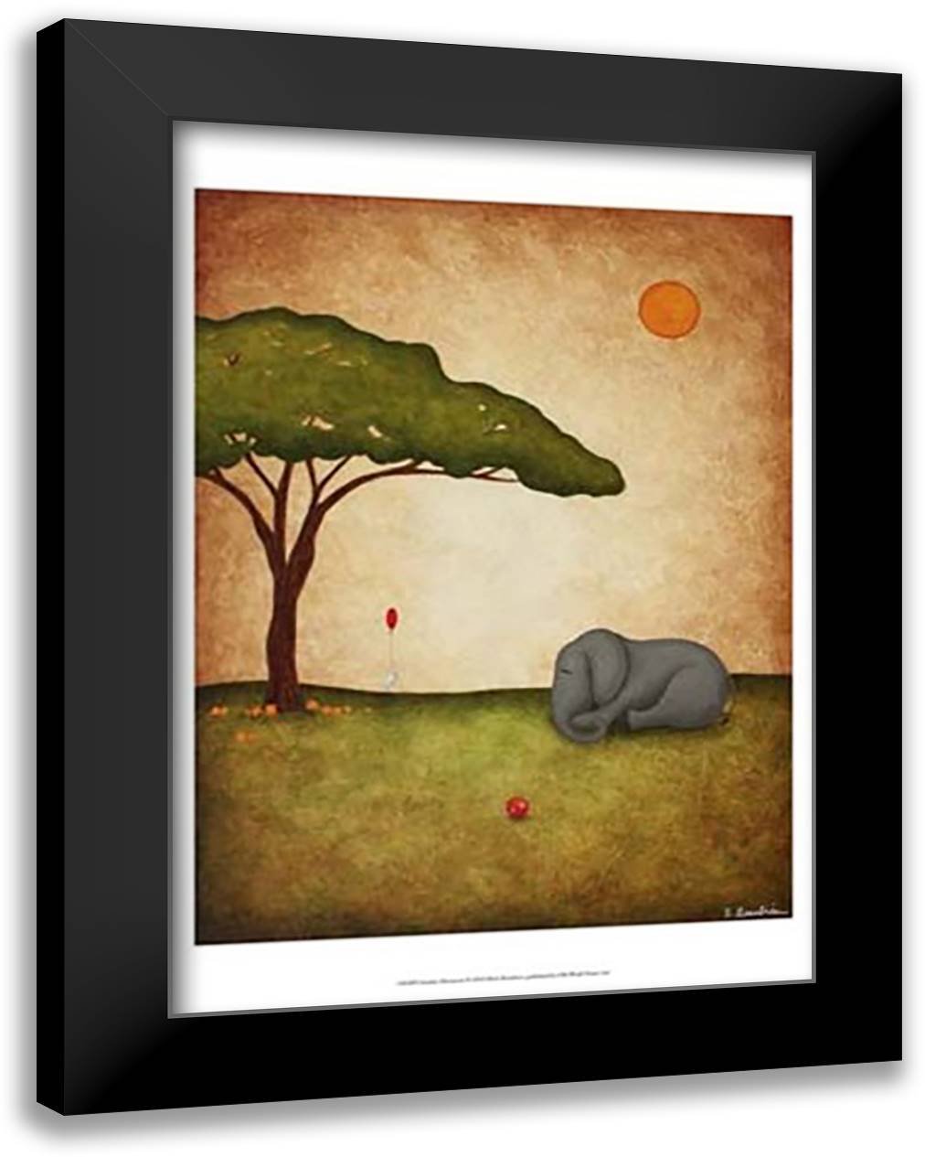 Sunday Afternoon 17x23 Black Modern Wood Framed Art Print Poster by Beaubien, Shari