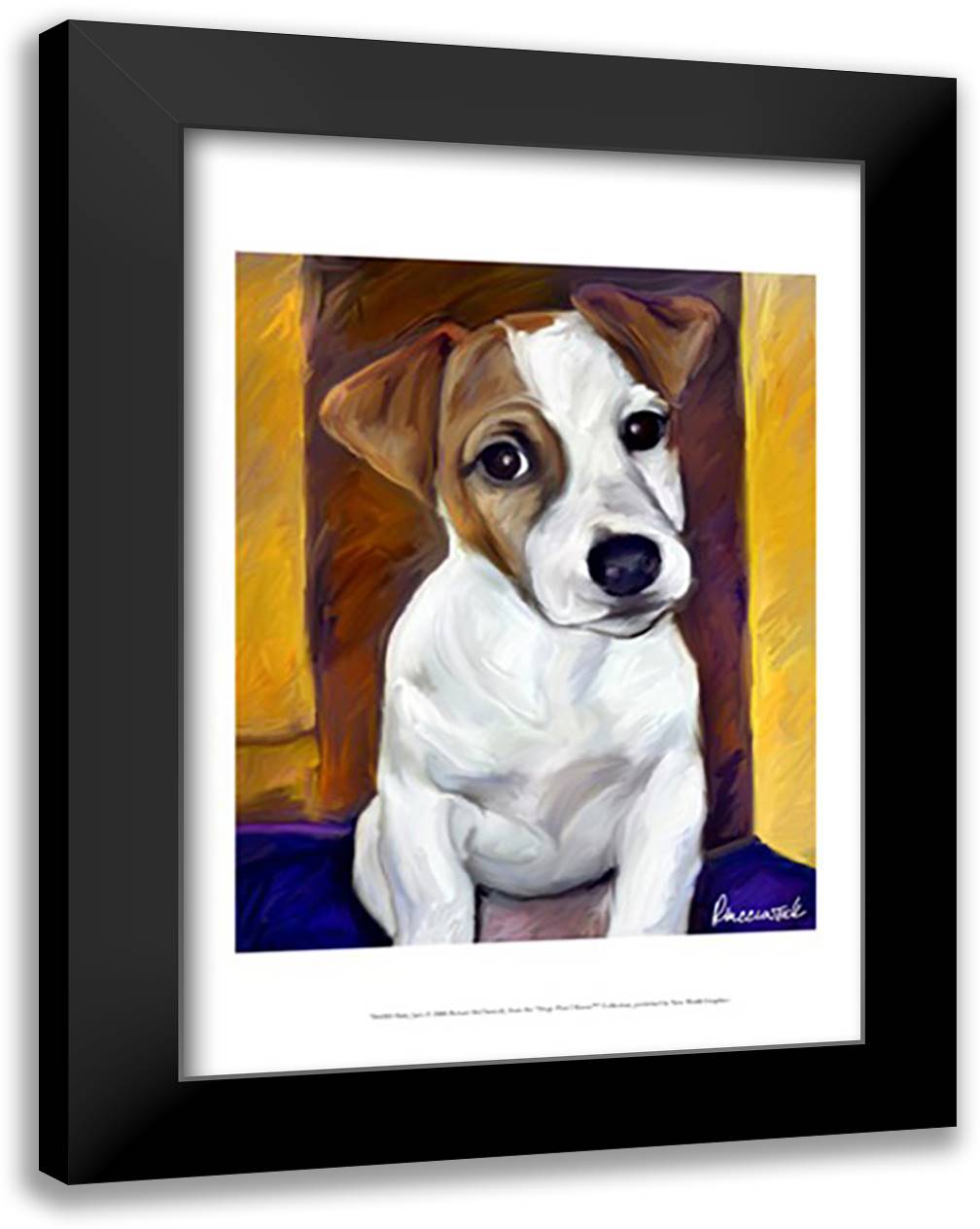 Baby Jack 17x23 Black Modern Wood Framed Art Print Poster by McClintock, Robert