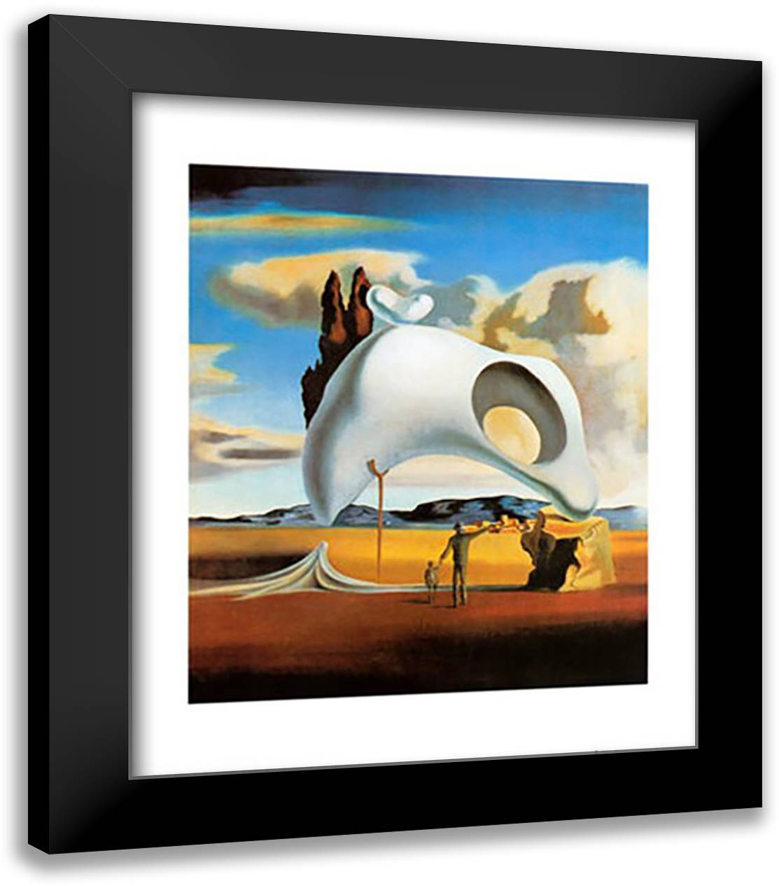 Atavistic Vestiges After the Rain, c.1934 12x14 Black Modern Wood Framed Art Print Poster by Dali, Salvador