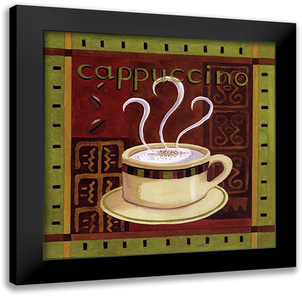 Cafe Exotica IV 13x13 Black Modern Wood Framed Art Print Poster by Brinley, Jennifer