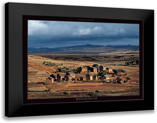 Madagascar 20x16 Black Modern Wood Framed Art Print Poster by Maitre, Pascal