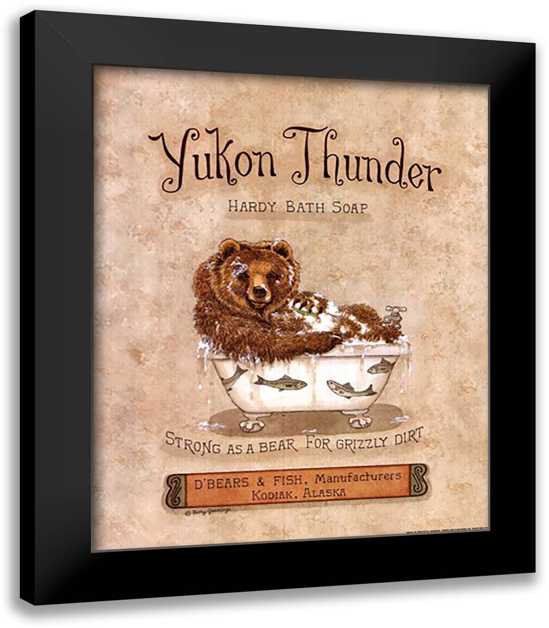 Yukon Thunder 15x18 Black Modern Wood Framed Art Print Poster by Jennings, Kathy