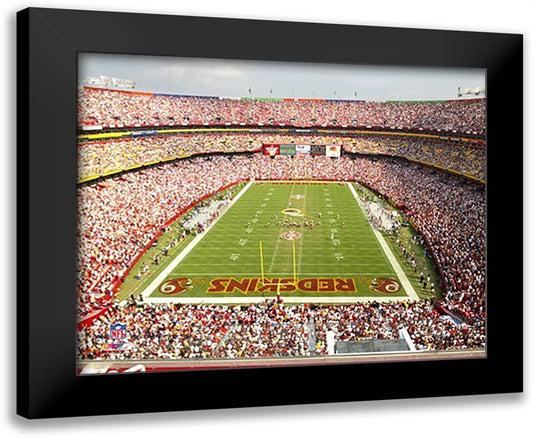 FedEx Field (Washington Redskins) 24x20 Black Modern Wood Framed Art Print Poster