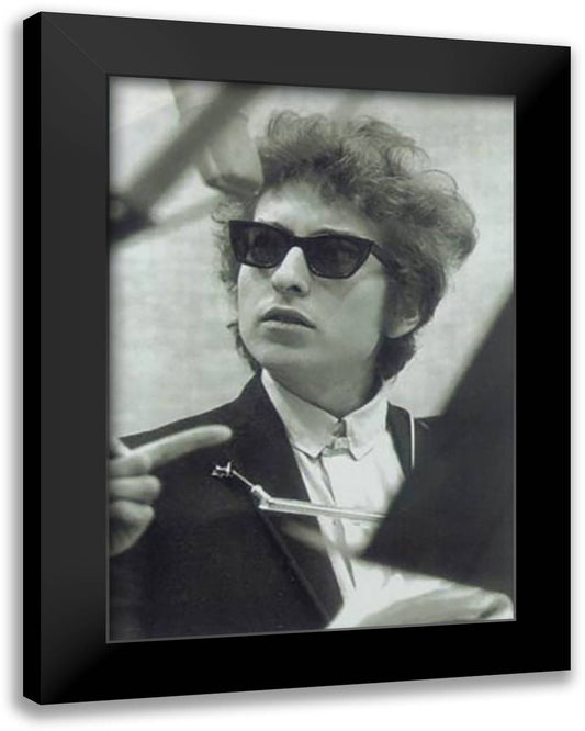 BOB DYLAN SHADES 28x40 Black Modern Wood Framed Art Print Poster