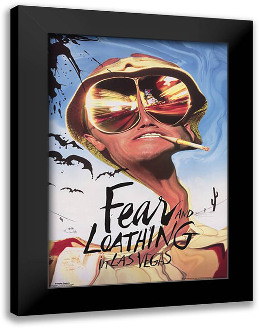 Fear and Loathing in Las Vegas 28x40 Black Modern Wood Framed Art Print Poster