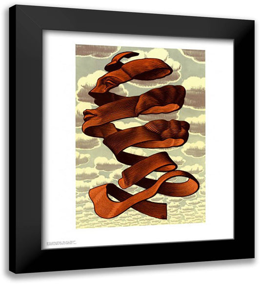 Rind 26x30 Black Modern Wood Framed Art Print Poster by Escher, M.C.