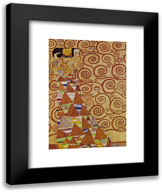 Expectation 16x20 Black Modern Wood Framed Art Print Poster by Klimt, Gustav