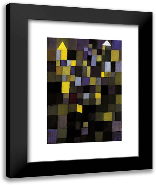Architektur 16x20 Black Modern Wood Framed Art Print Poster by Klee, Paul