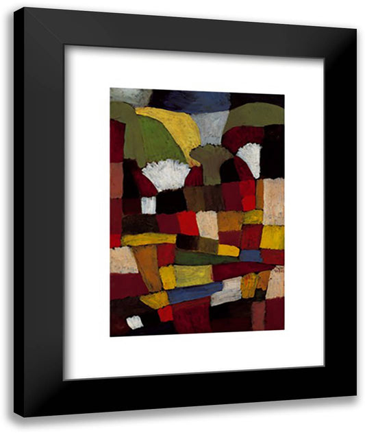 Garten In Ph 16x20 Black Modern Wood Framed Art Print Poster by Klee, Paul