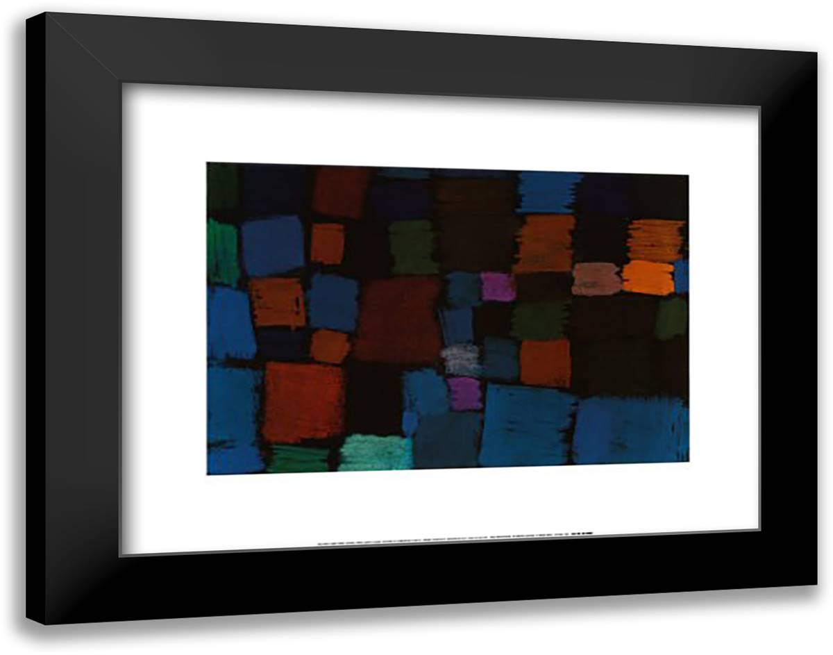 Untitled, 1934 20x16 Black Modern Wood Framed Art Print Poster by Klee, Paul