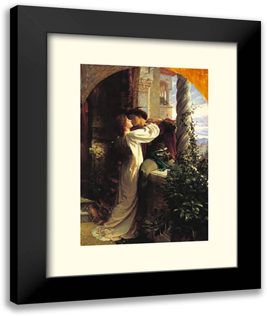 Romeo And Juliet 16x20 Black Modern Wood Framed Art Print Poster by Dicksee, Frank